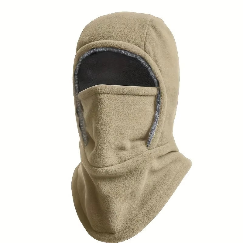 Winter Balaclava Warm One-Piece Hood, Scarf Face Mask Ear Protection Thick Material Windproof Suitable Cycling Sports Work