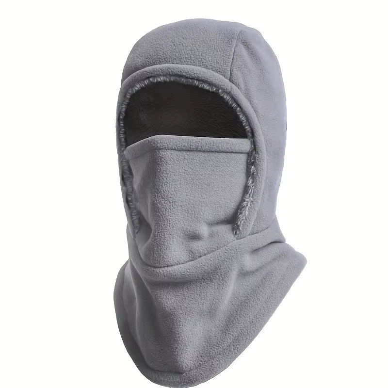 Winter Balaclava Warm One-Piece Hood, Scarf Face Mask Ear Protection Thick Material Windproof Suitable Cycling Sports Work