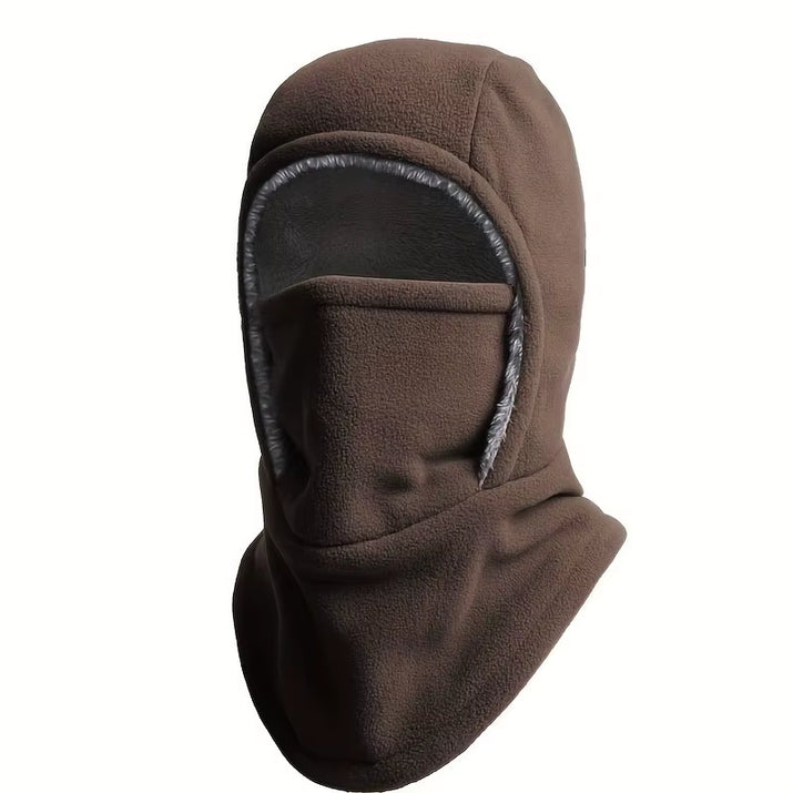 Winter Balaclava Warm One-Piece Hood, Scarf Face Mask Ear Protection Thick Material Windproof Suitable Cycling Sports Work