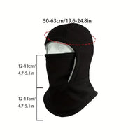 Winter Balaclava Warm One-Piece Hood, Scarf Face Mask Ear Protection Thick Material Windproof Suitable Cycling Sports Work